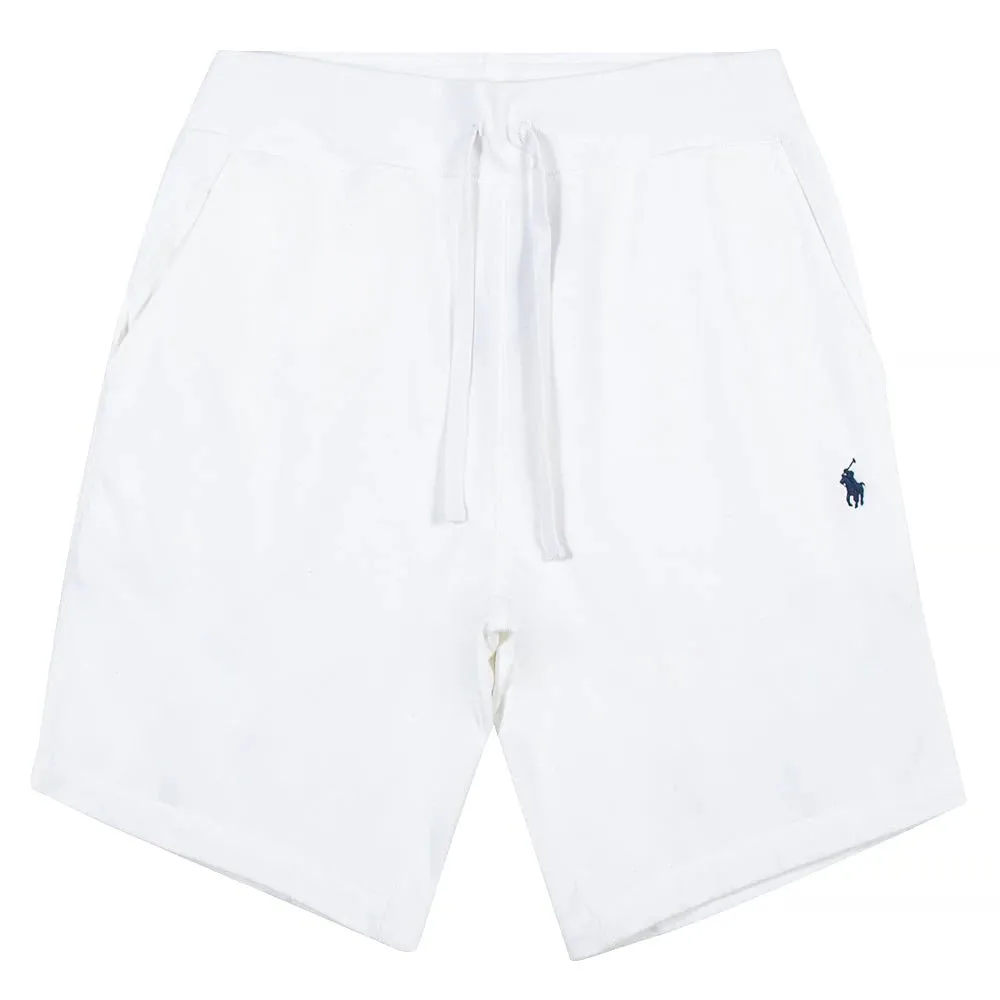 Garment Dyed Fleece Shorts - White