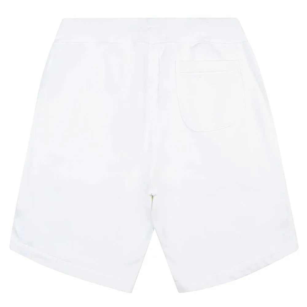 Garment Dyed Fleece Shorts - White