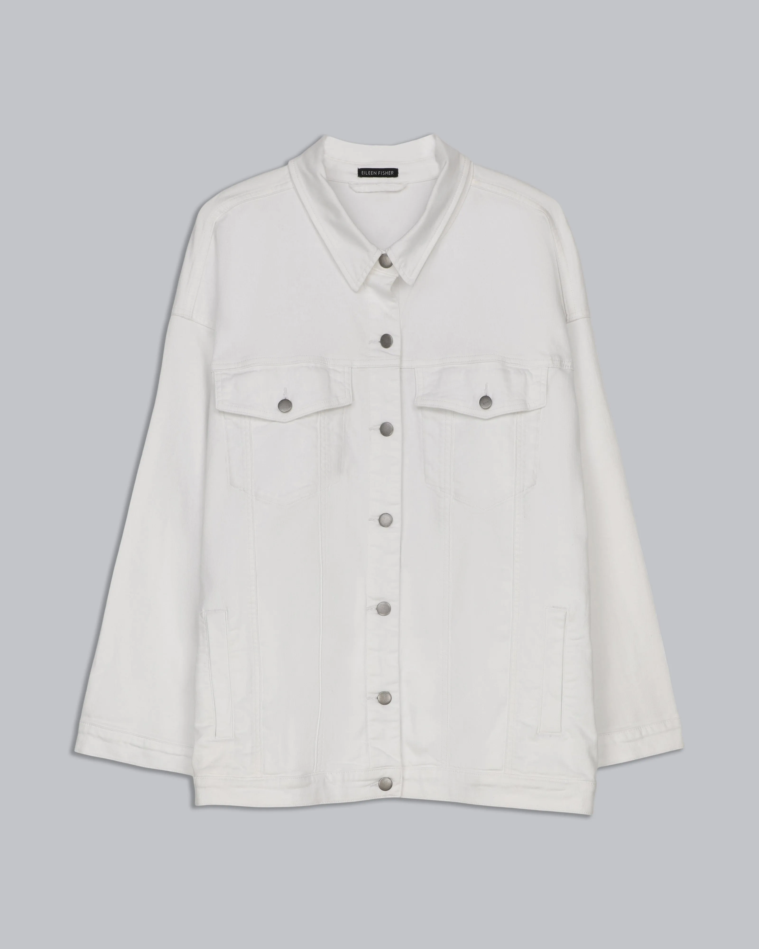 Garment Dyed Organic Cotton Stretch Denim Jacket