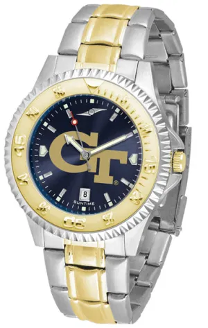 Georgia Tech Competitor Two-Tone Men’s Watch - AnoChrome