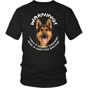 German Shepherd Warning (clearance) Size small