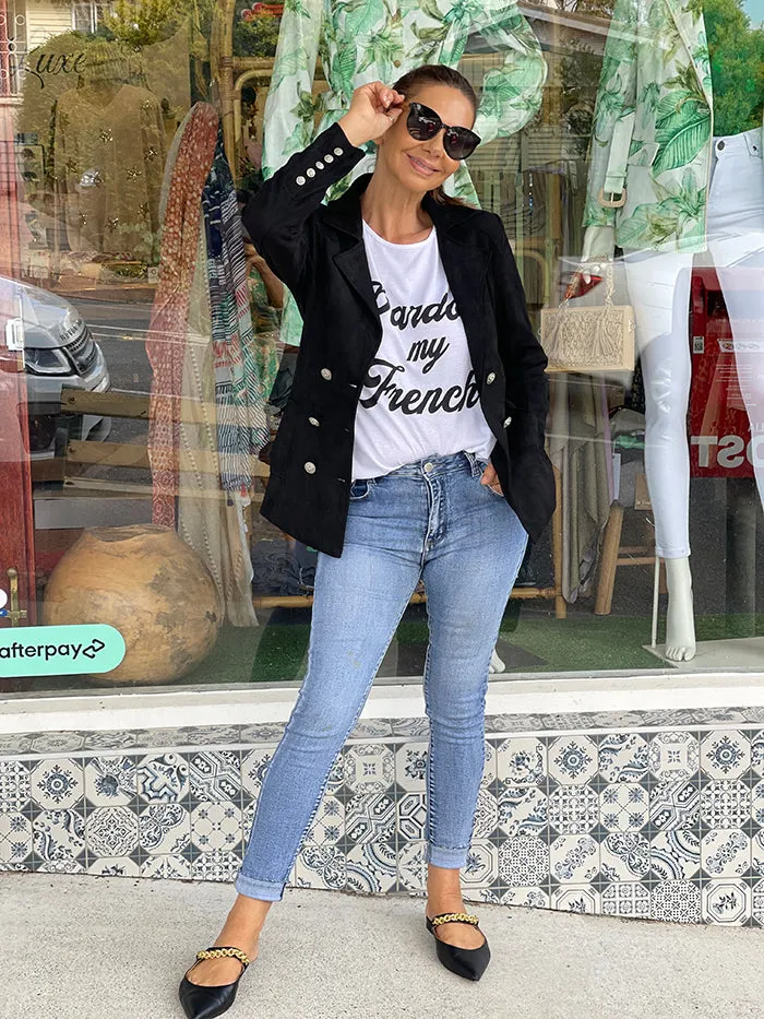 Gia Black Blazer