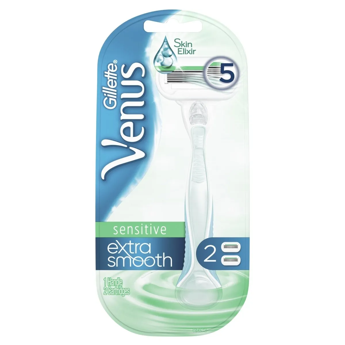 Gillette Venus Extra Smooth Sensitive Razor 2 Up