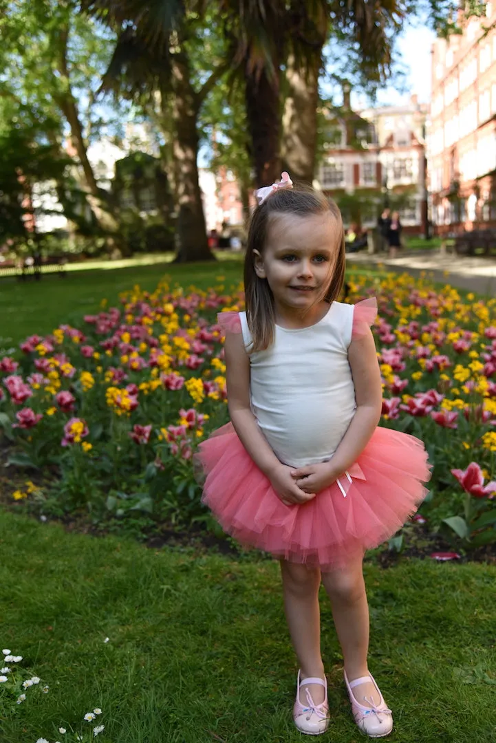 Girl Top and Tutu Skort 2 Pieces Set