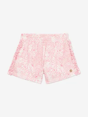 Girls Branded Shorts in Pink