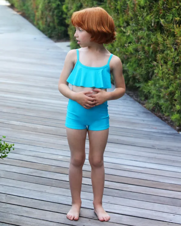 Girls UPF 50  Swim Boy Shorts  | Hot Pink