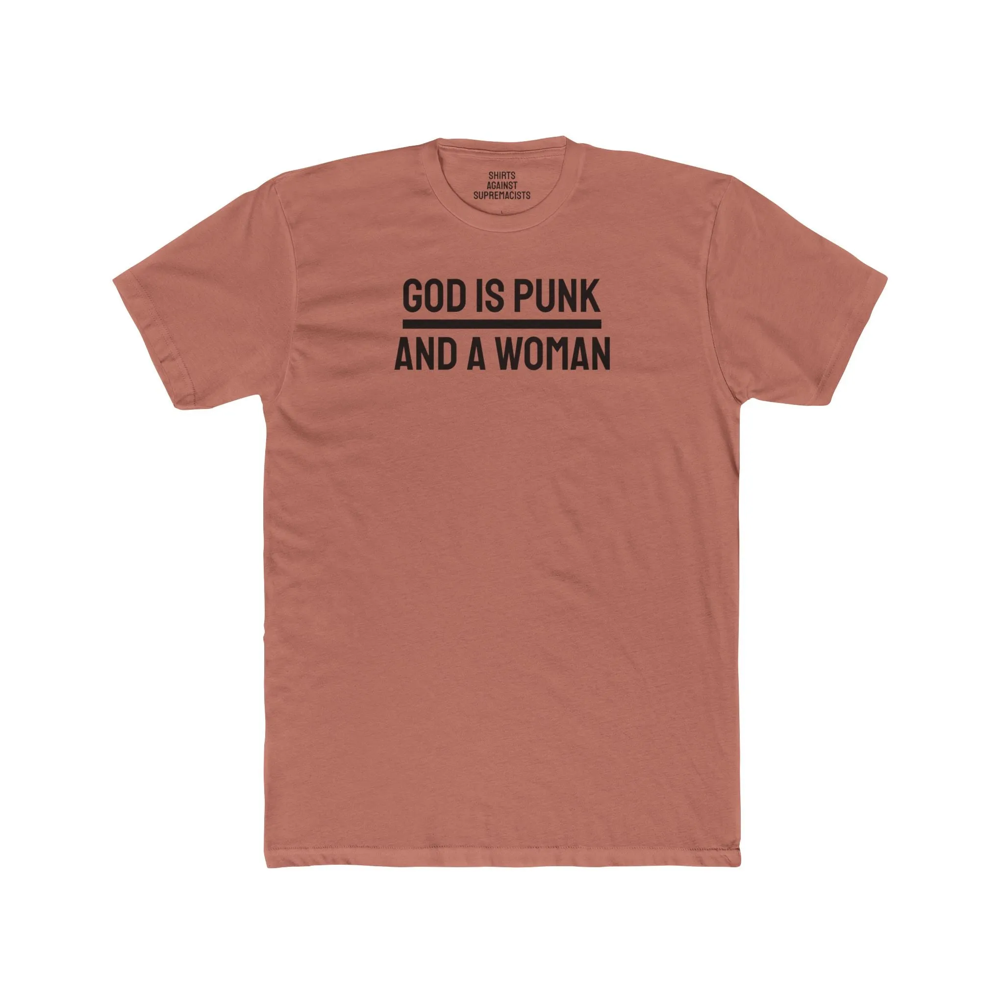 God Is Punk And A Woman - Unisex Cotton Crew Tee
