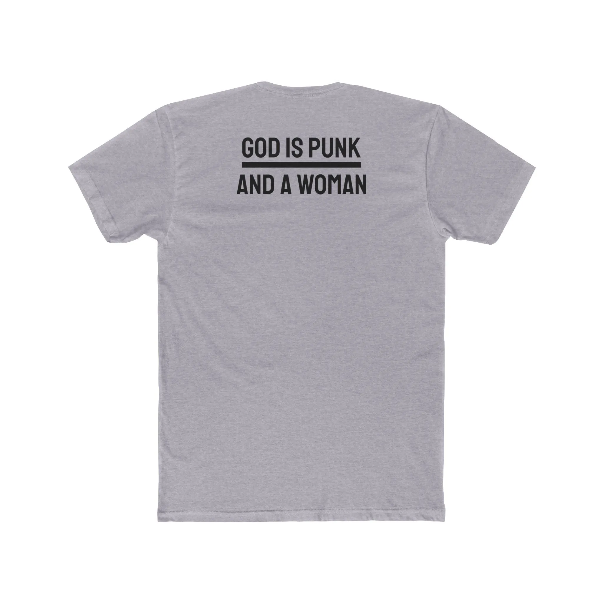 God Is Punk And A Woman - Unisex Cotton Crew Tee