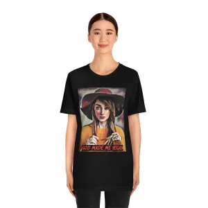 God made me Vegan Short Sleeve Tee