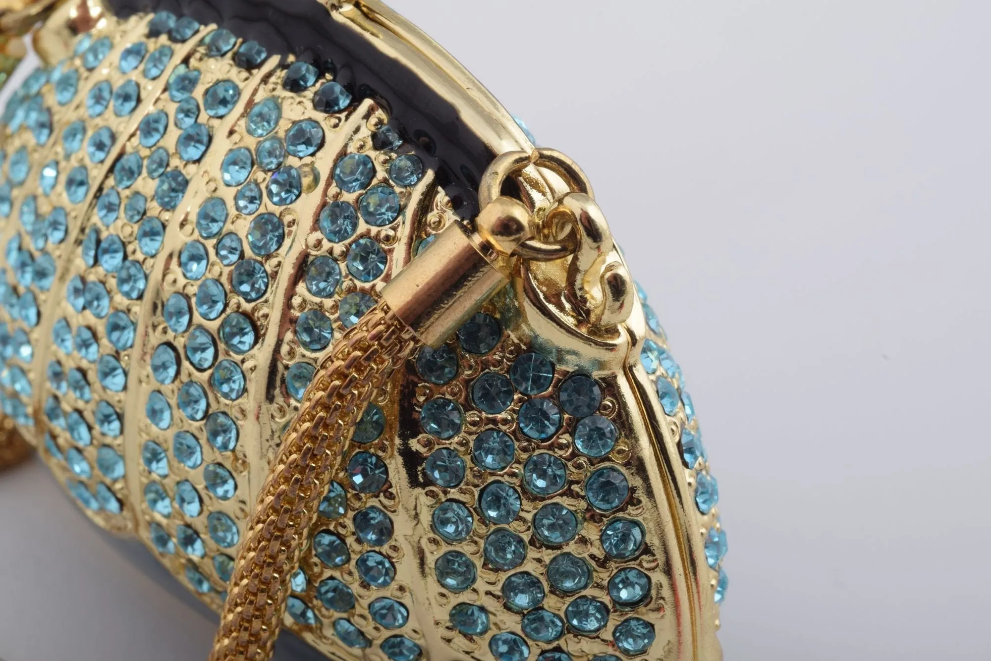 Golden Blue Woman Bag Box