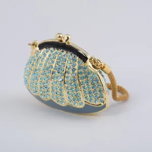 Golden Blue Woman Bag Box