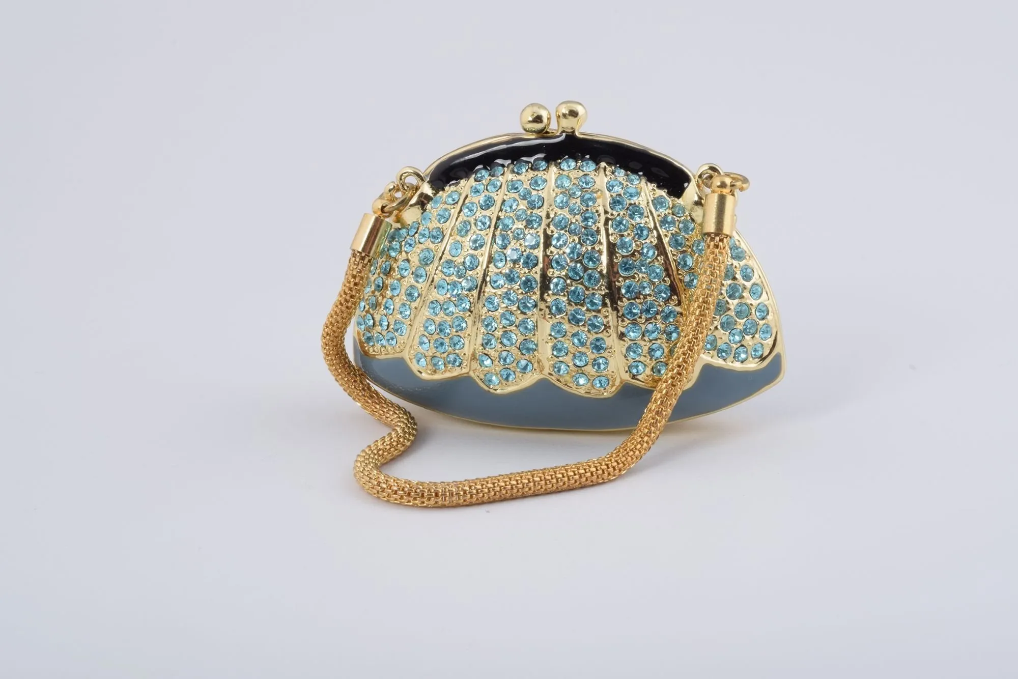 Golden Blue Woman Bag Box