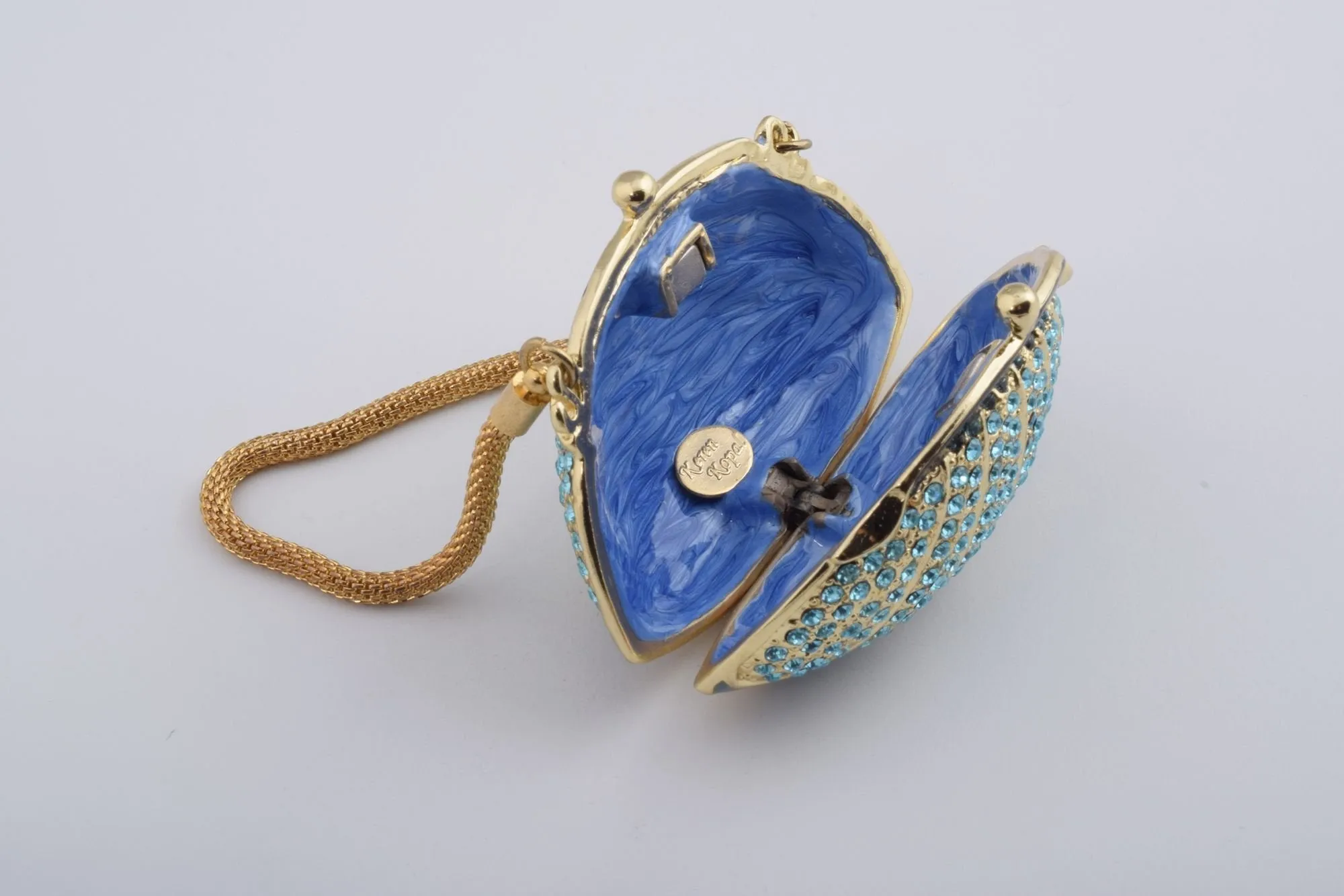 Golden Blue Woman Bag Box