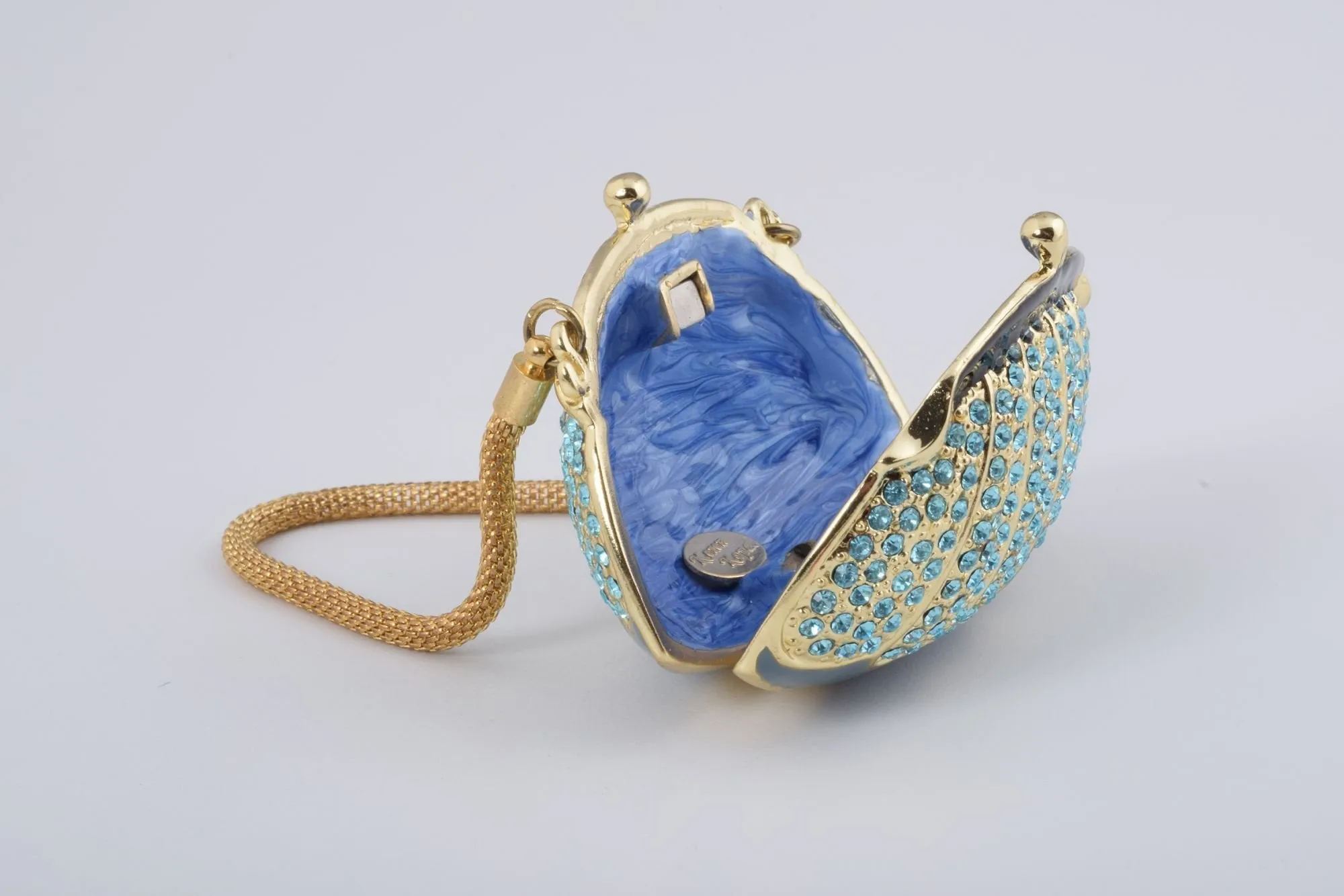 Golden Blue Woman Bag Box