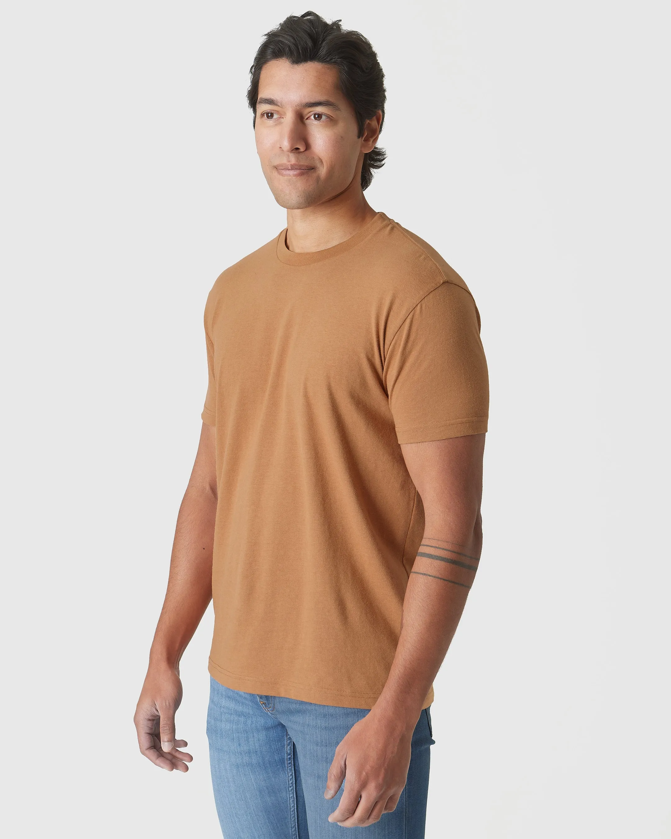 Golden Mane Short Sleeve Crew Neck Tee