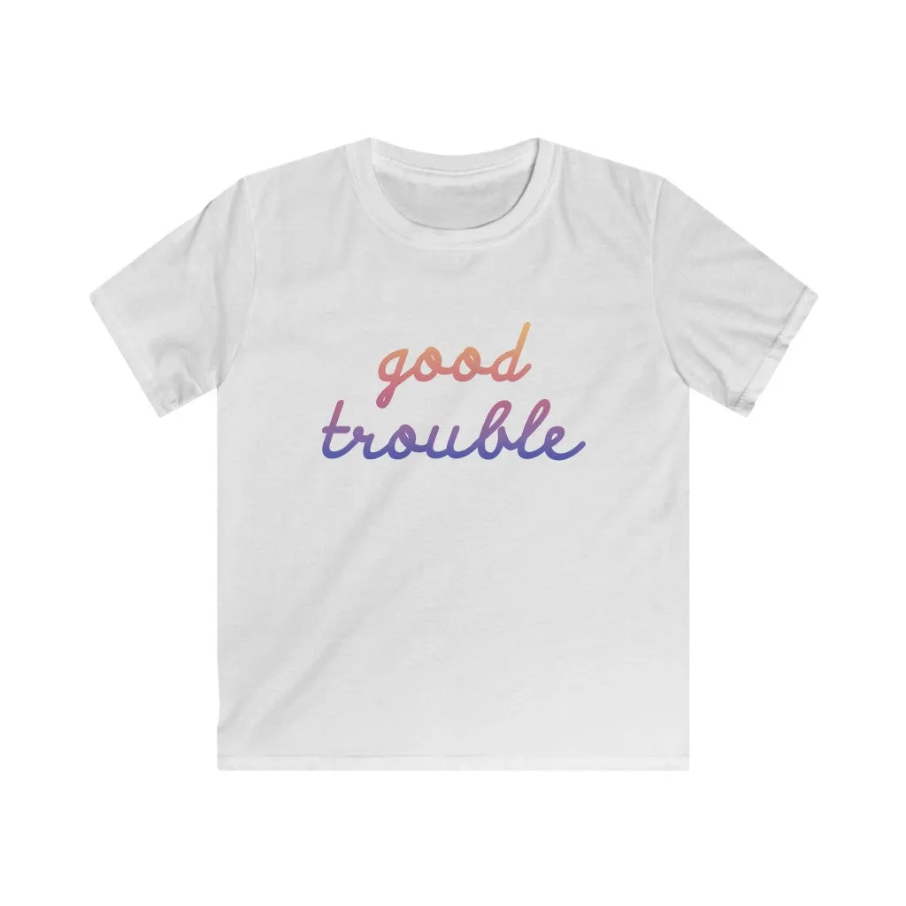 GOOD TROUBLE© - Kids Softstyle Tee