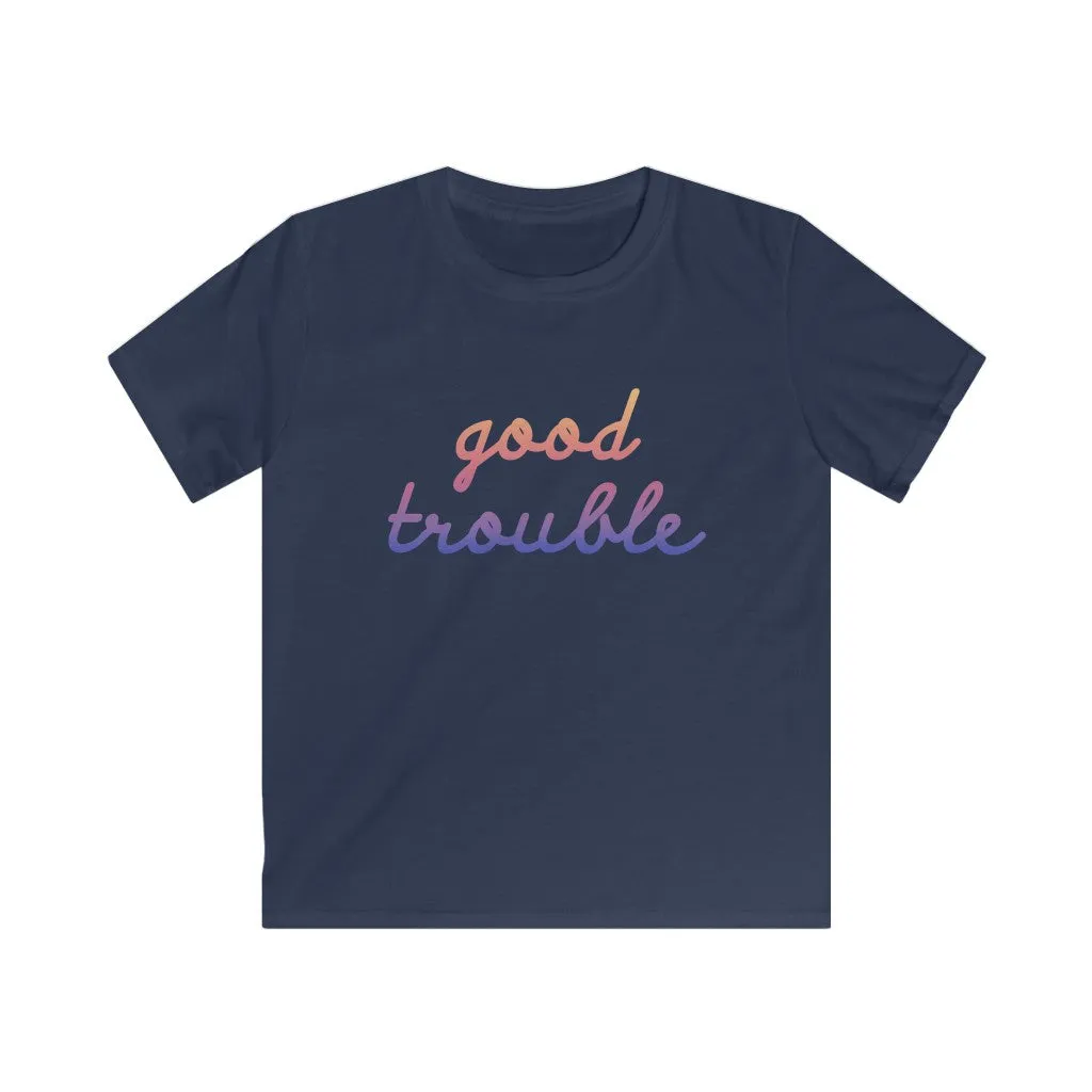 GOOD TROUBLE© - Kids Softstyle Tee