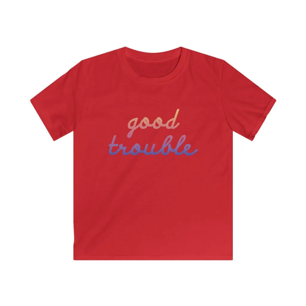 GOOD TROUBLE© - Kids Softstyle Tee