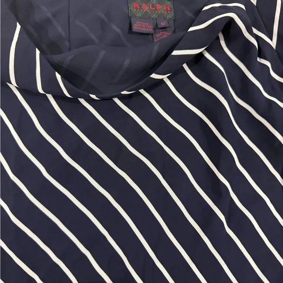 Gorgeouss flouncy Ralph Lauren skirt navy and white