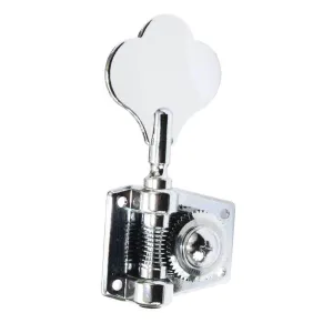 GraphTech RATIO Bass Guitar Machine Heads ~ 4 1 ~ Clover ~ Chrome