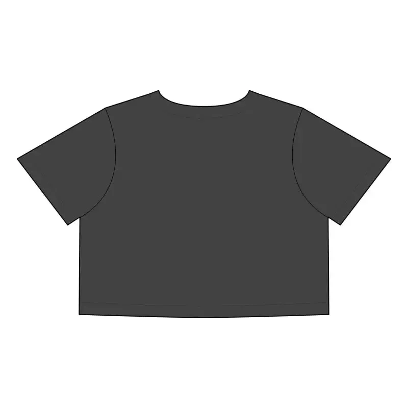 Gray Crop Top With Sunflower for Casual Chic Style