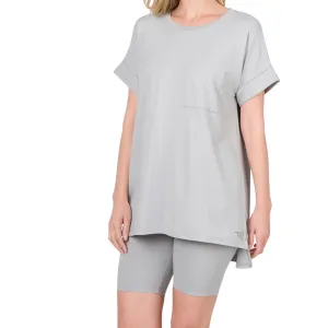 GREY BUTTERY SOFT BIKER SHORTS