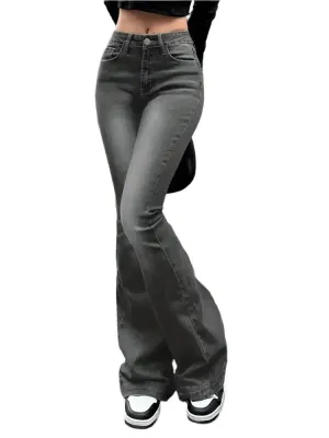 Grey Flare Jeans