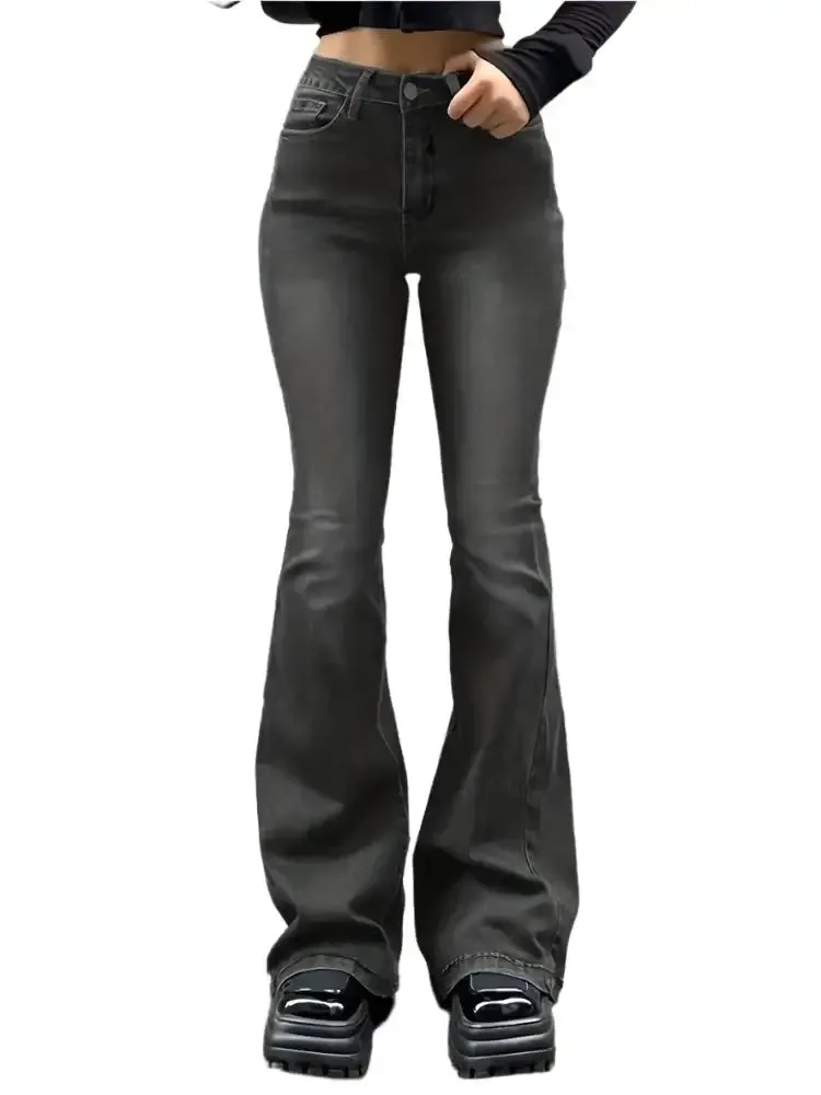 Grey Flare Jeans