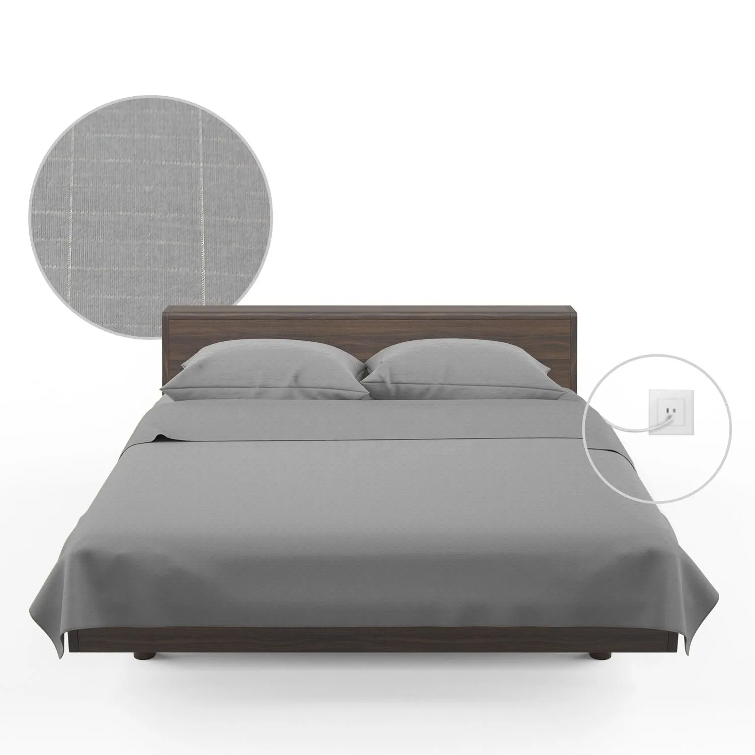 Grounding Earthing Fitted Bedsheet