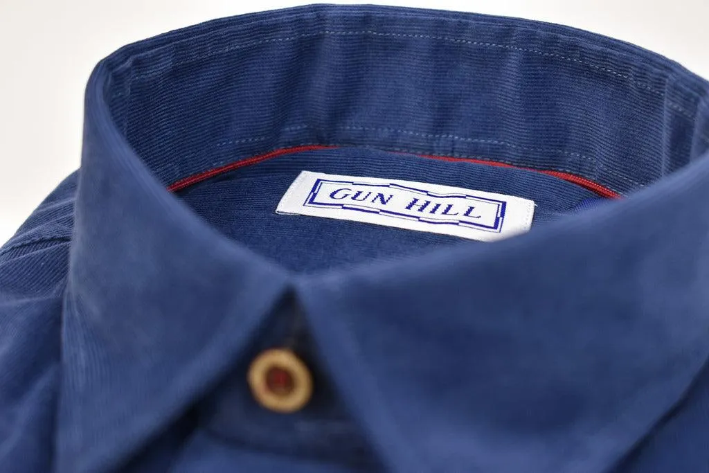 Gun Hill Mens Firth Cord Shirt - Blue