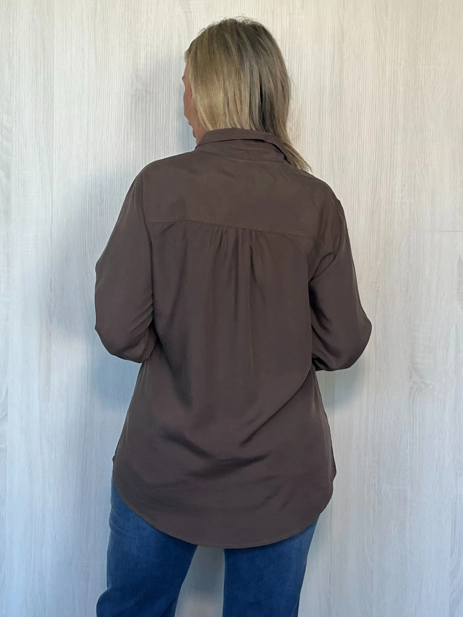 Hailey Chic Shirt - Chocolate