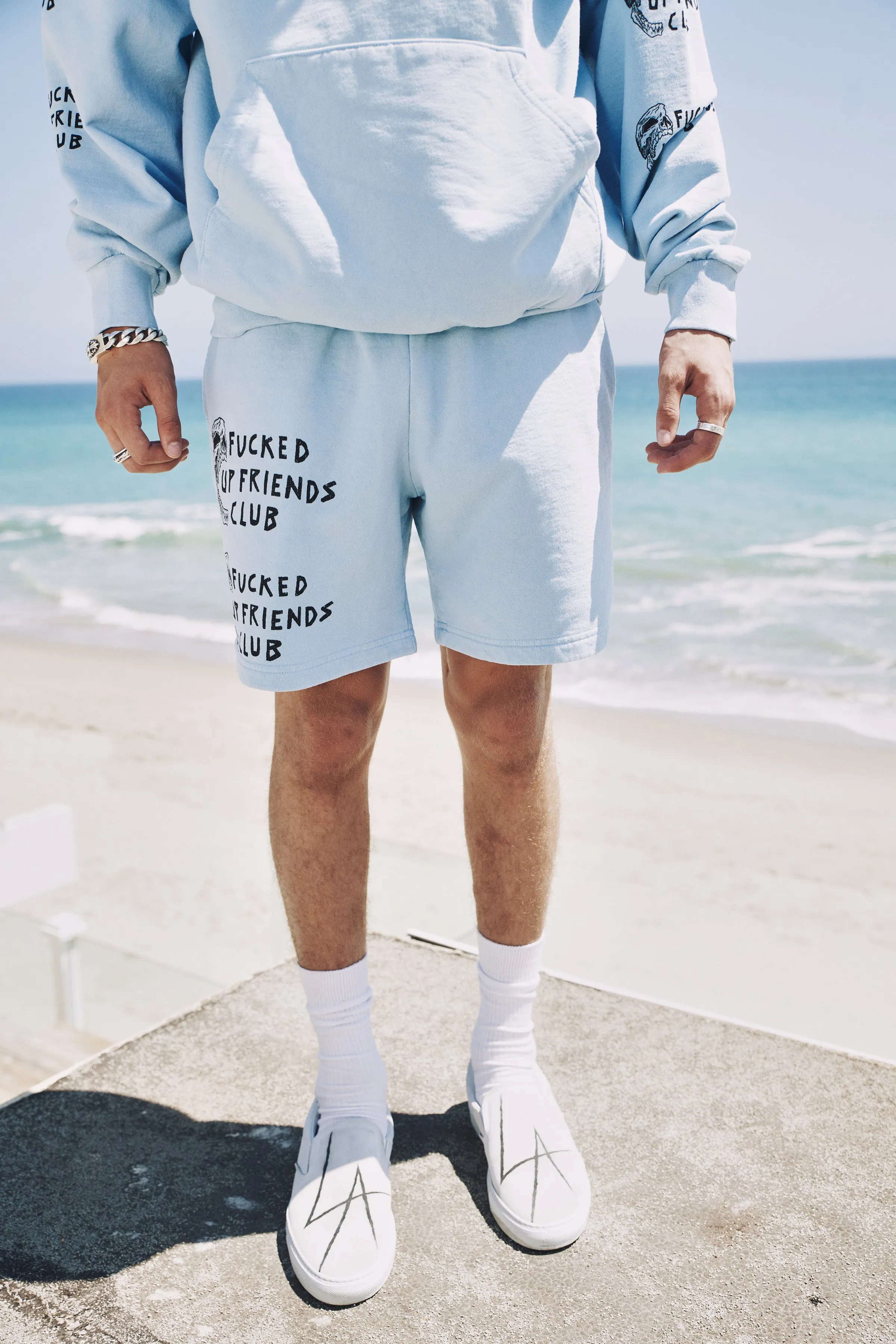 HALF SKULL FUFC FLEECE SHORT