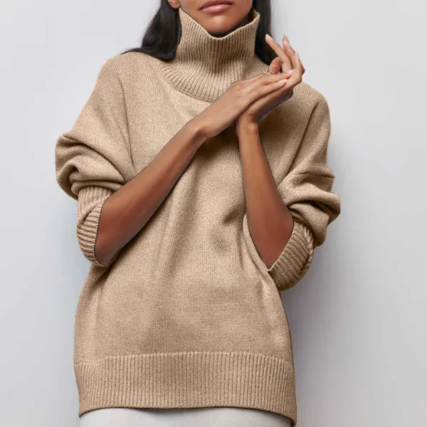 Hannal | Women Loose Turtleneck Winter Pullover | Warm
