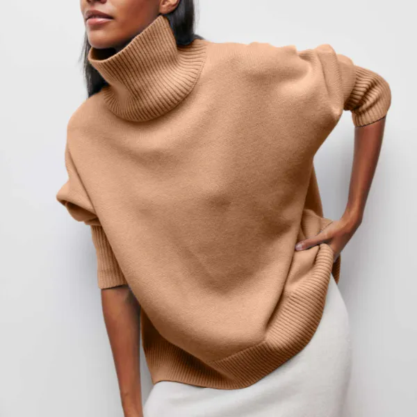Hannal | Women Loose Turtleneck Winter Pullover | Warm