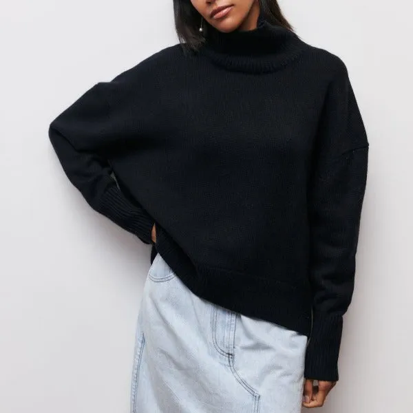 Hannal | Women Loose Turtleneck Winter Pullover | Warm
