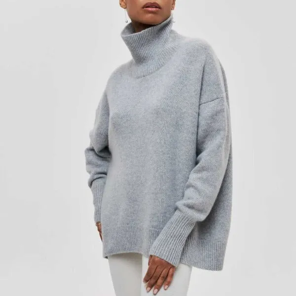 Hannal | Women Loose Turtleneck Winter Pullover | Warm