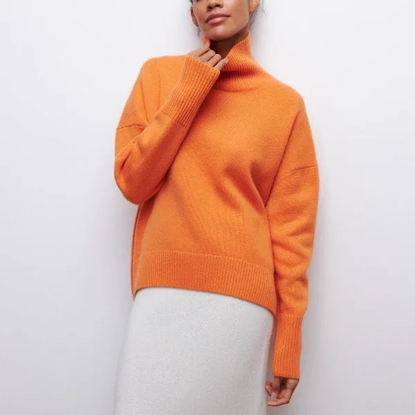 Hannal | Women Loose Turtleneck Winter Pullover | Warm