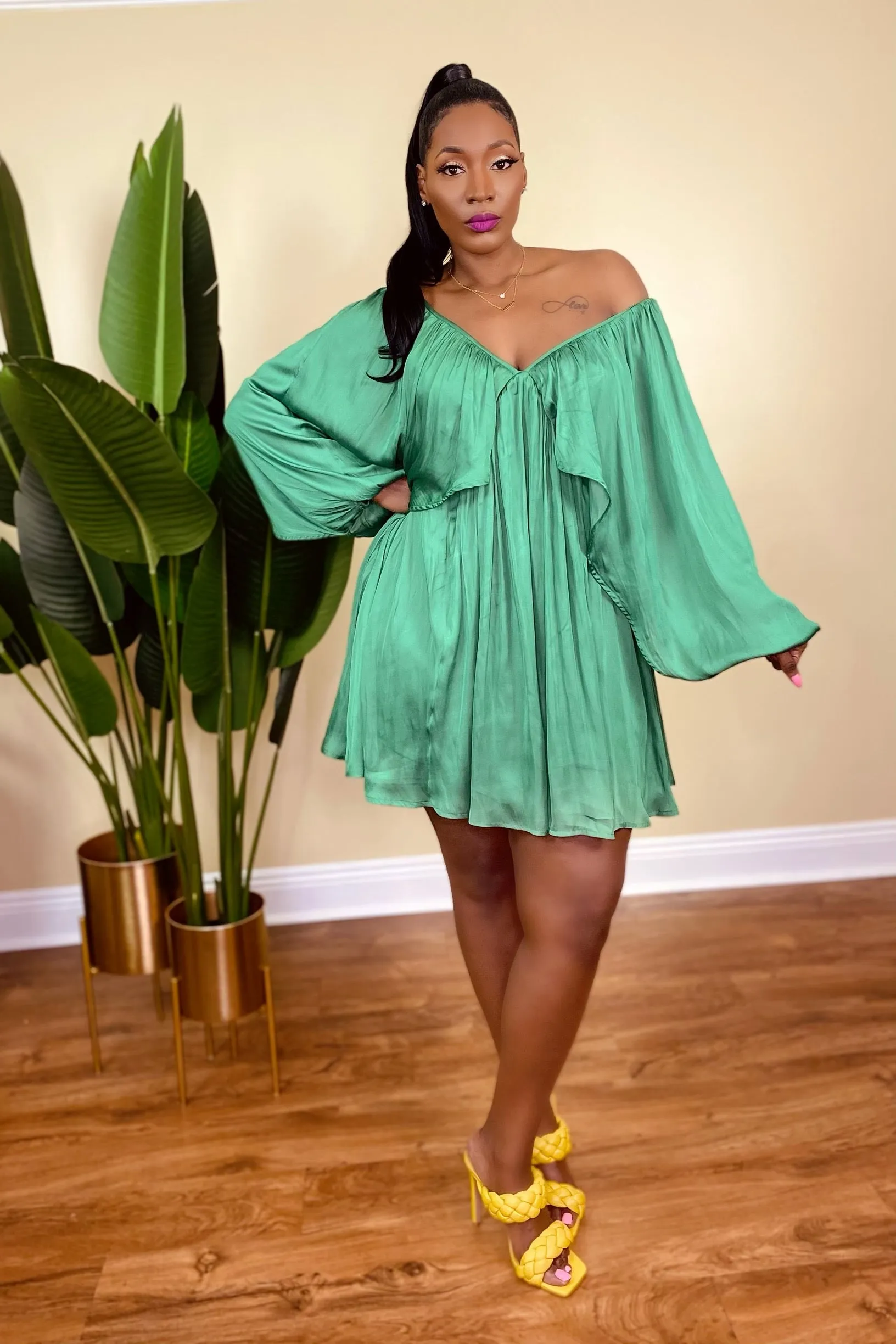 HIGH MAINTENANCE EMERALD DRESS