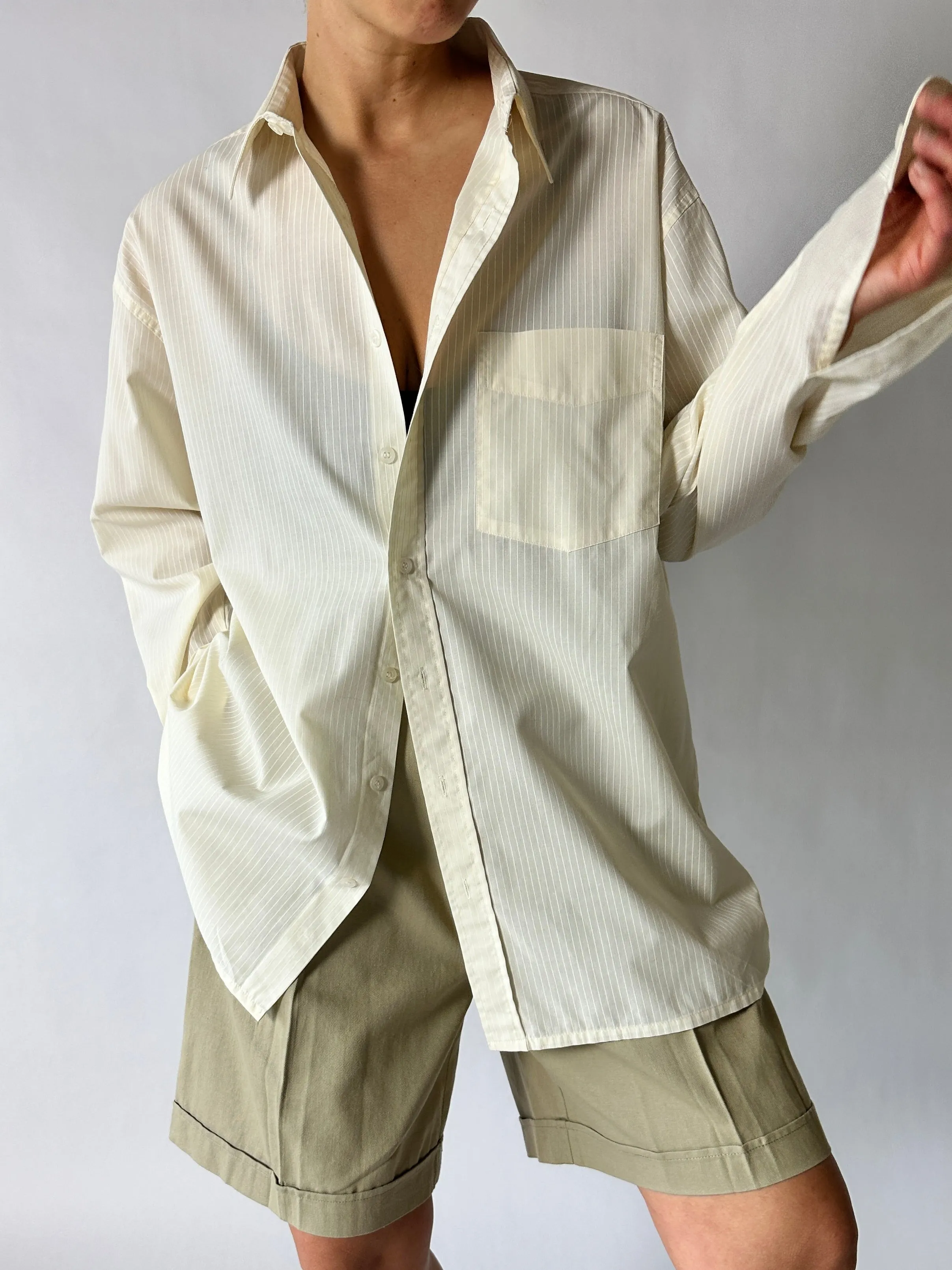 High waist shorts | Soft Beige