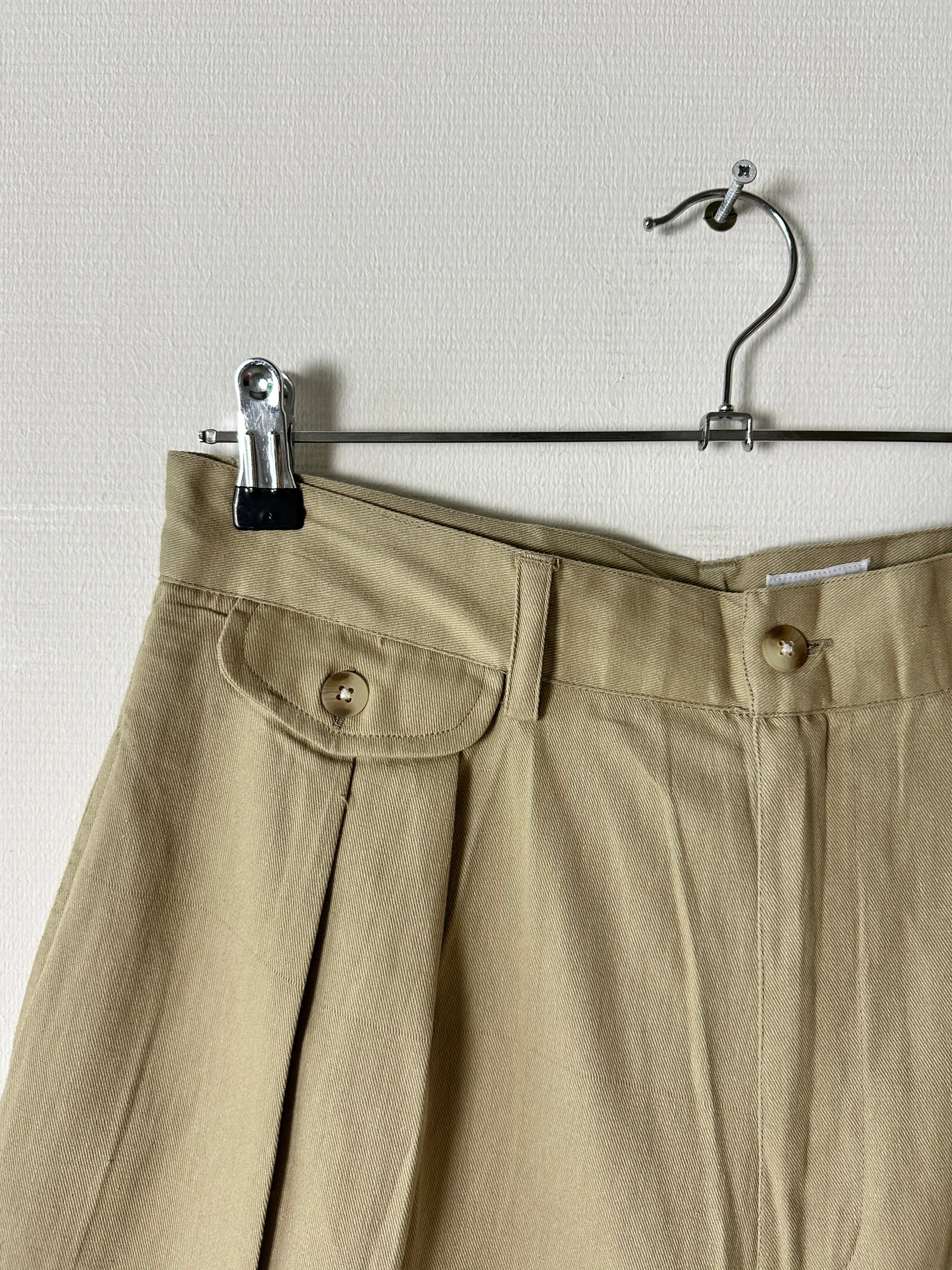 High waist shorts | Soft Beige