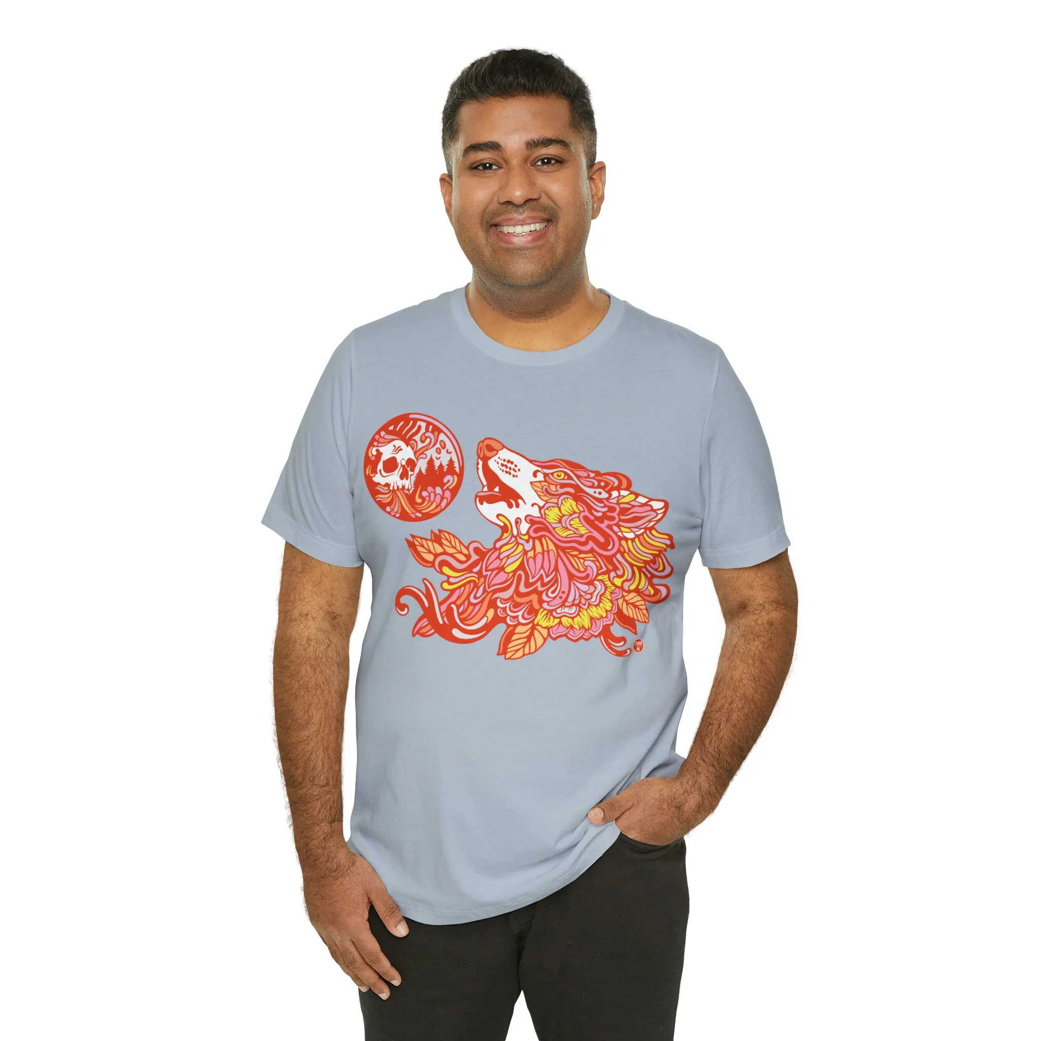 Howl-O-Ween (ORNG) by Chaya Av Unisex Short Sleeve T-Shirt DTG (16 Colors Available)