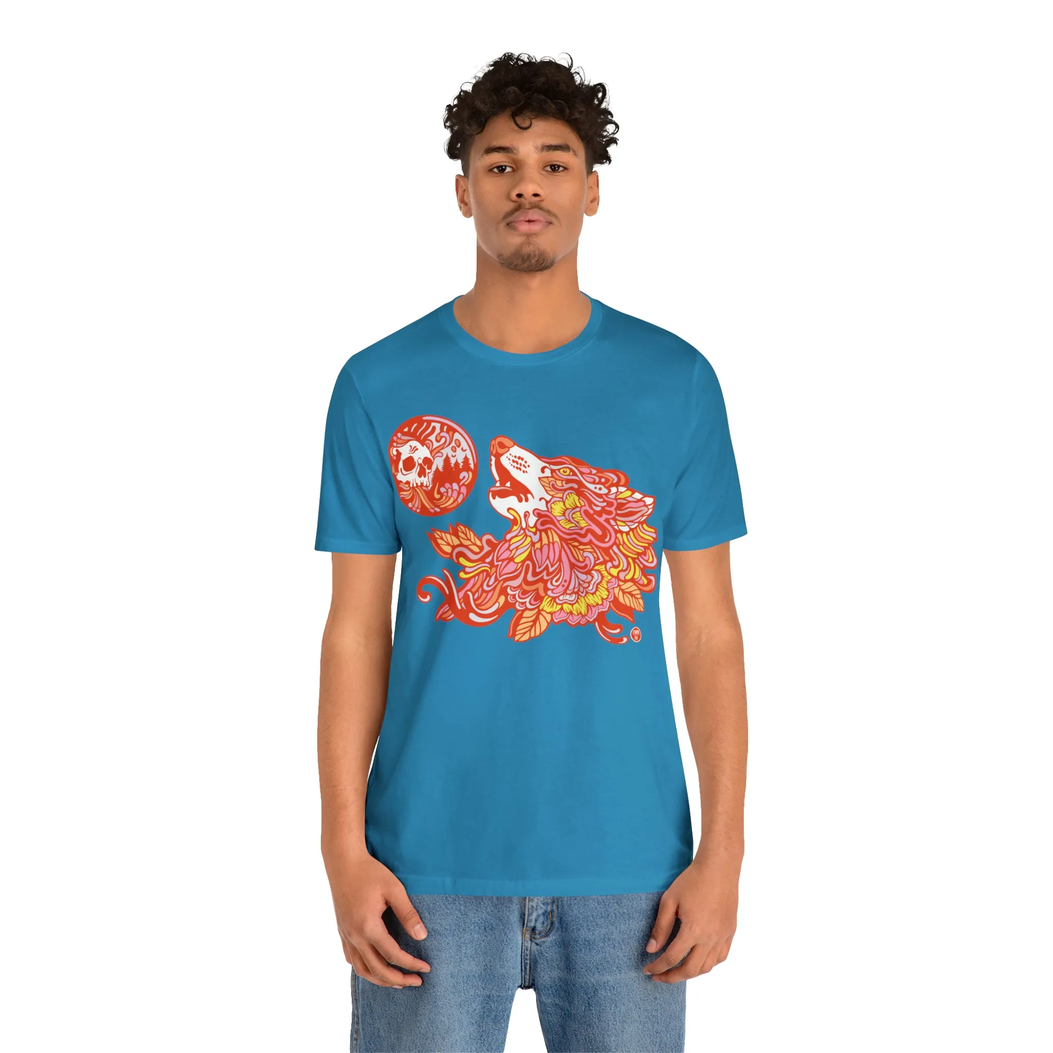 Howl-O-Ween (ORNG) by Chaya Av Unisex Short Sleeve T-Shirt DTG (16 Colors Available)