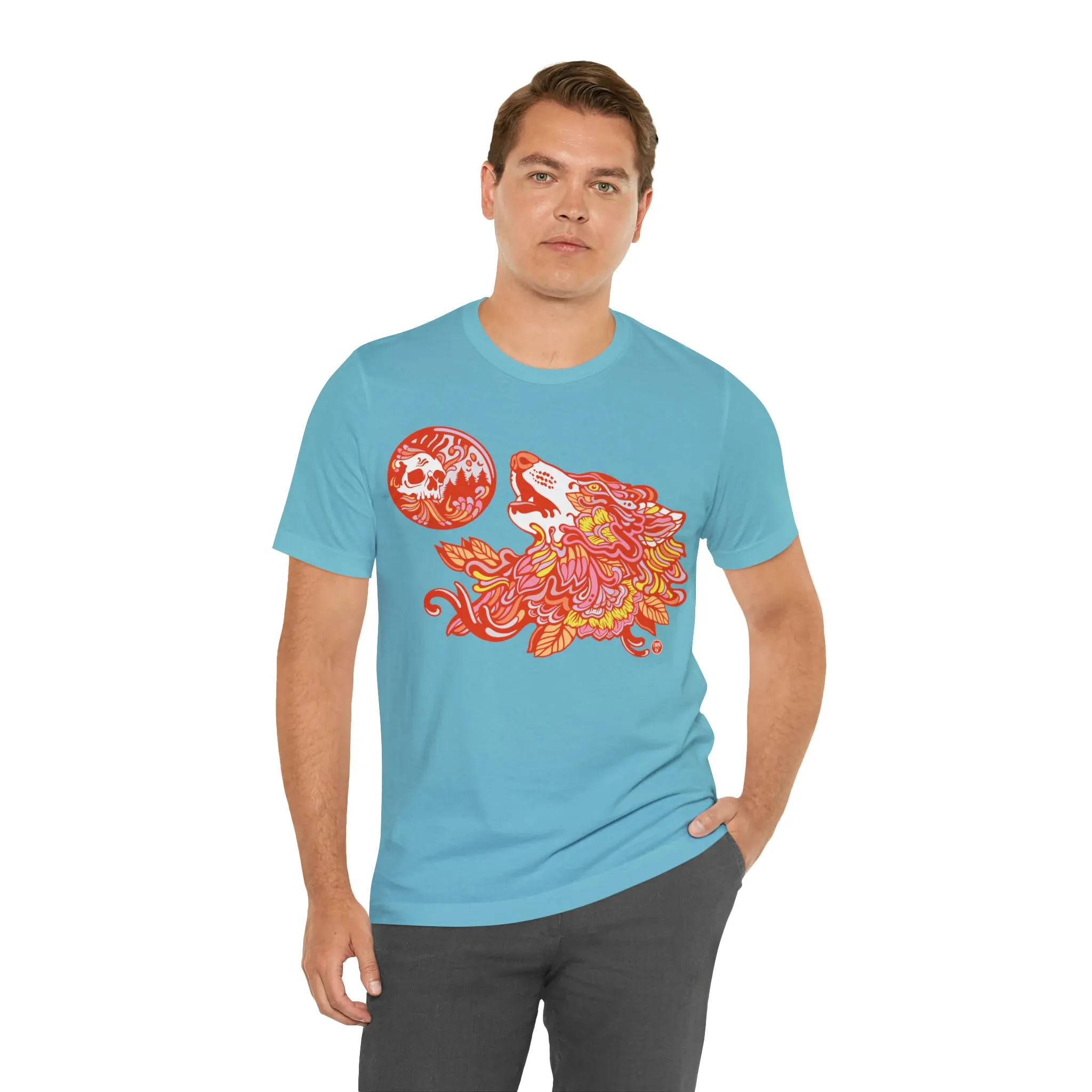 Howl-O-Ween (ORNG) by Chaya Av Unisex Short Sleeve T-Shirt DTG (16 Colors Available)