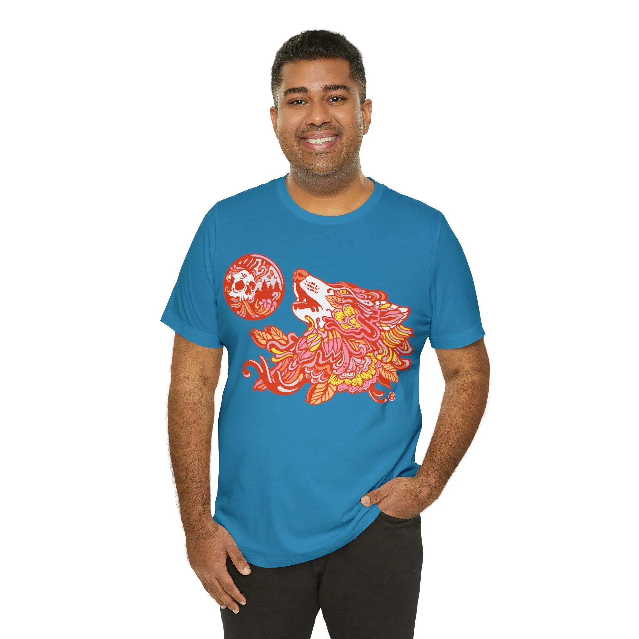 Howl-O-Ween (ORNG) by Chaya Av Unisex Short Sleeve T-Shirt DTG (16 Colors Available)