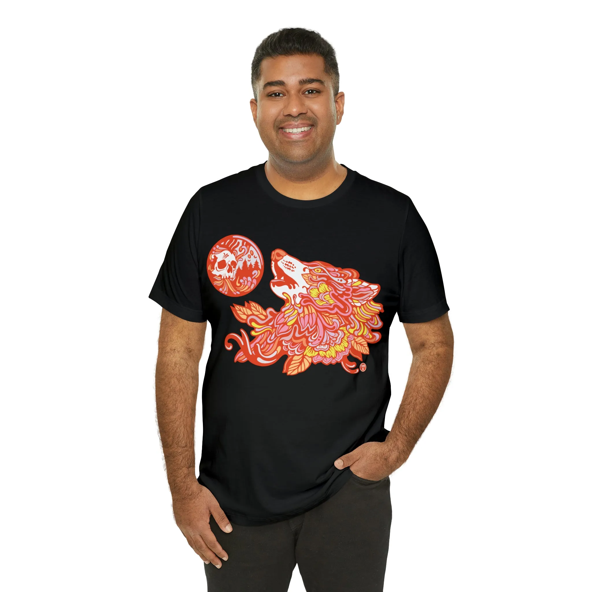 Howl-O-Ween (ORNG) by Chaya Av Unisex Short Sleeve T-Shirt DTG (16 Colors Available)