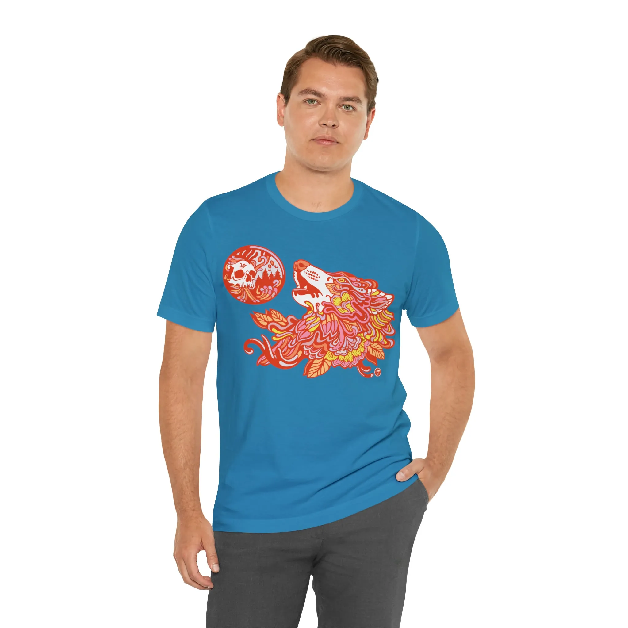 Howl-O-Ween (ORNG) by Chaya Av Unisex Short Sleeve T-Shirt DTG (16 Colors Available)