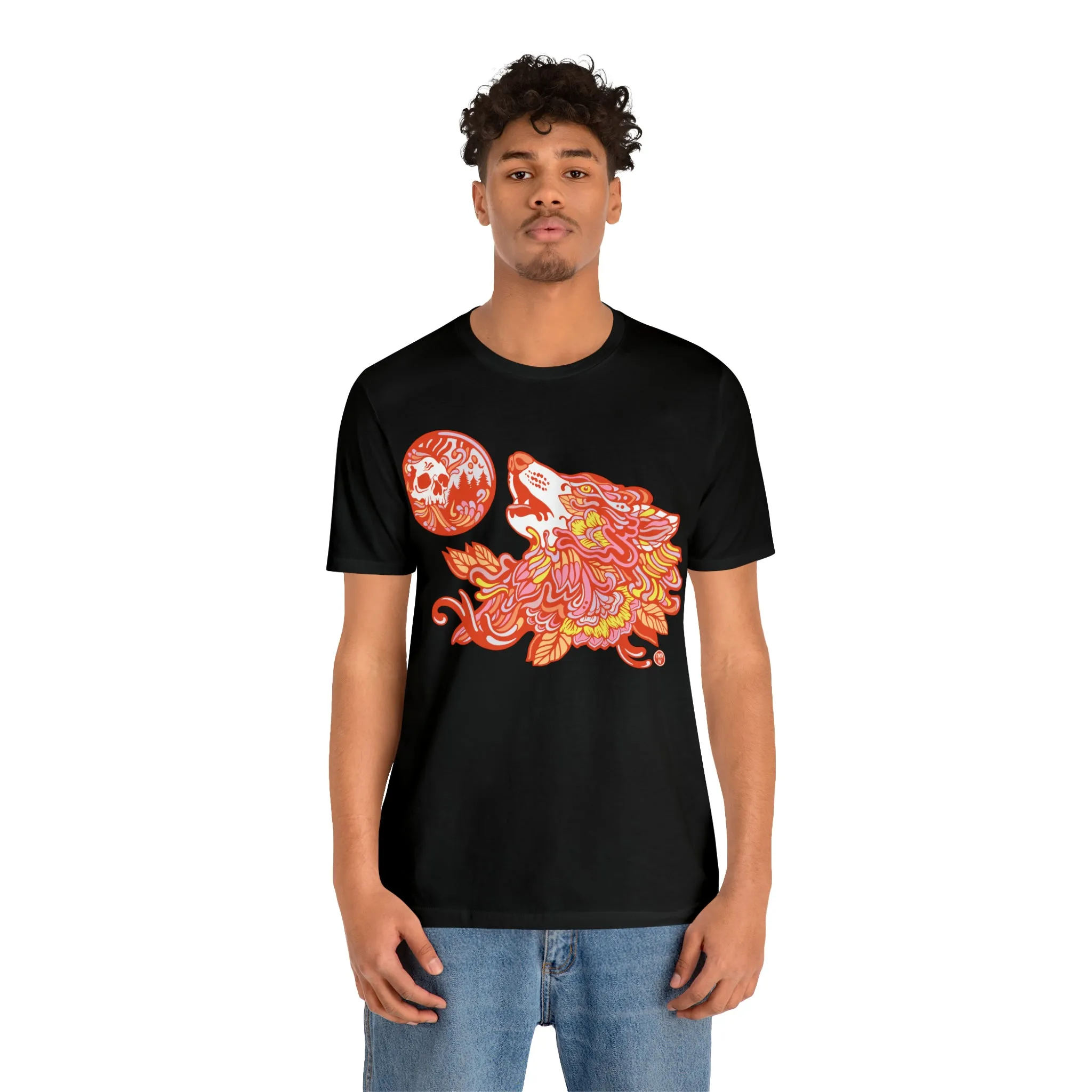 Howl-O-Ween (ORNG) by Chaya Av Unisex Short Sleeve T-Shirt DTG (16 Colors Available)