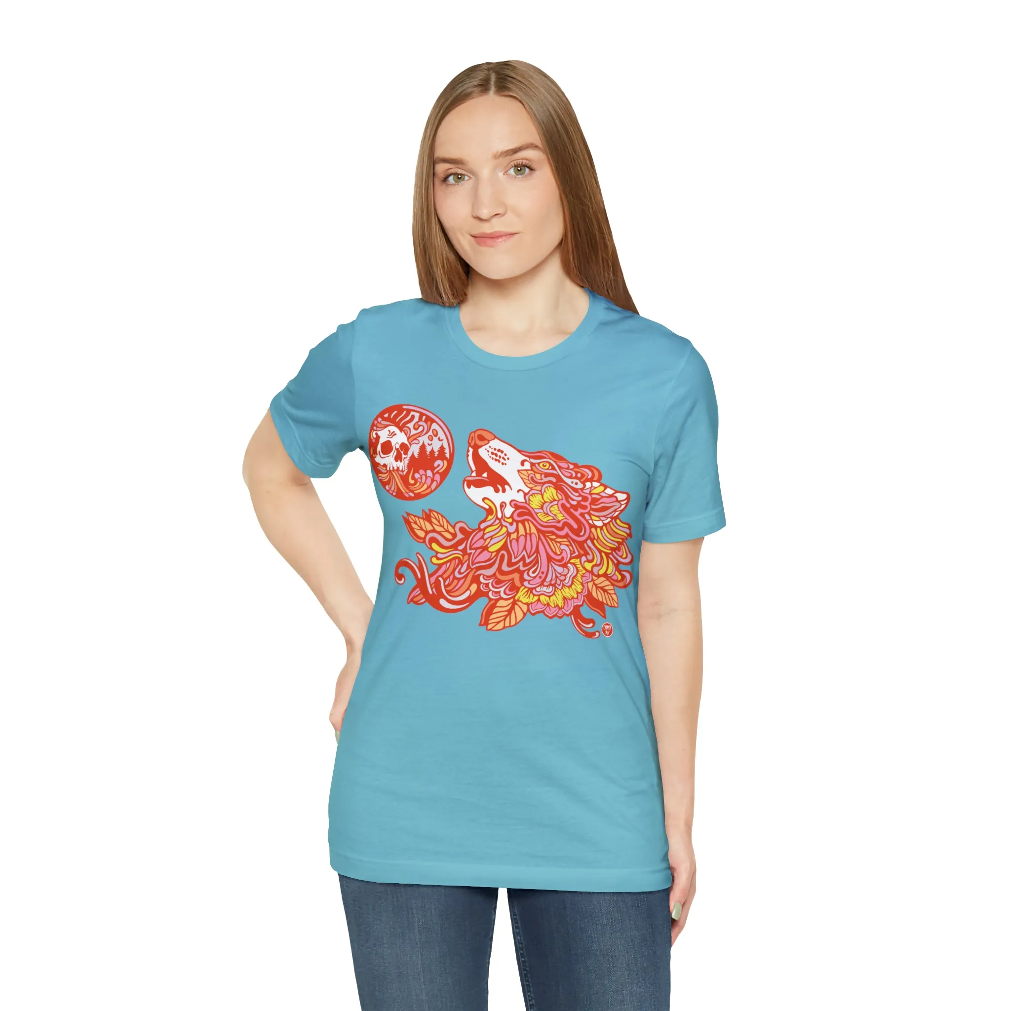 Howl-O-Ween (ORNG) by Chaya Av Unisex Short Sleeve T-Shirt DTG (16 Colors Available)
