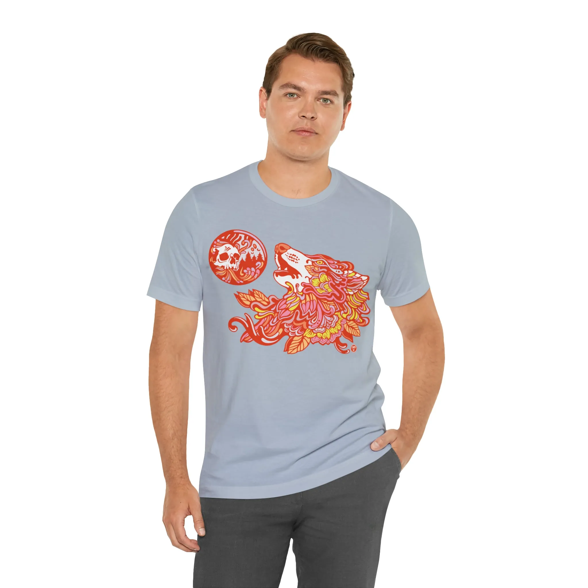 Howl-O-Ween (ORNG) by Chaya Av Unisex Short Sleeve T-Shirt DTG (16 Colors Available)