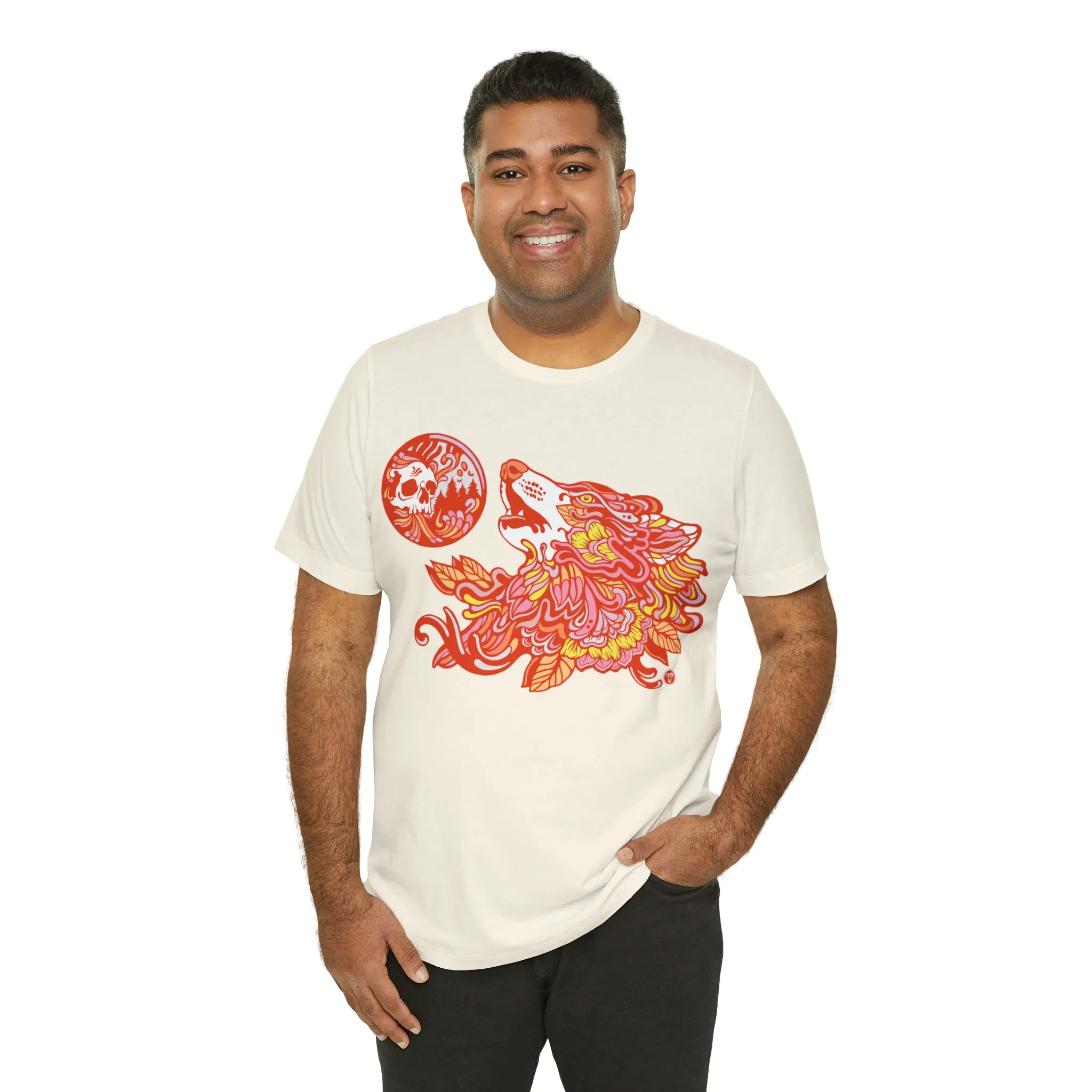 Howl-O-Ween (ORNG) by Chaya Av Unisex Short Sleeve T-Shirt DTG (16 Colors Available)